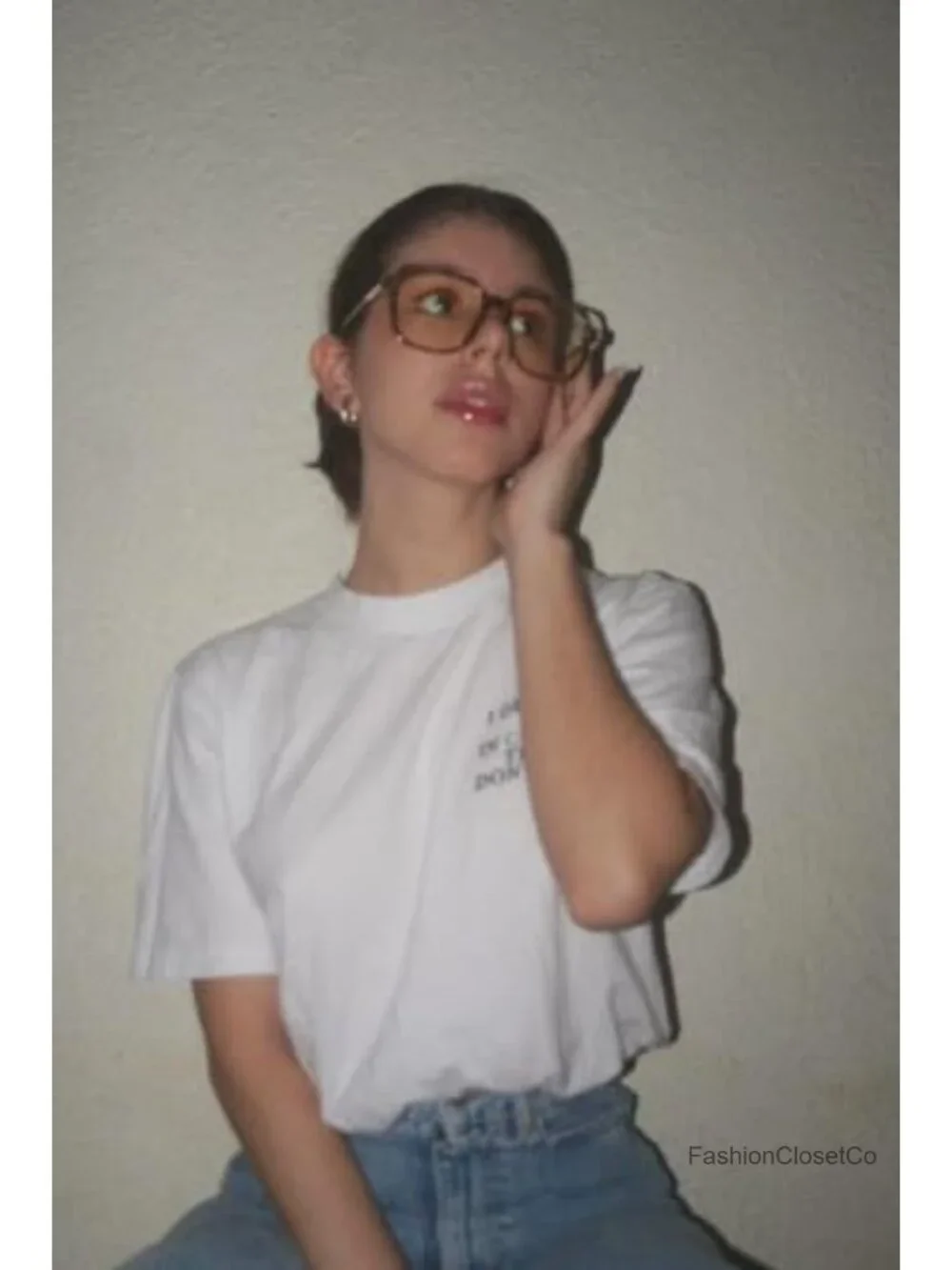 Oversized Square Blue Light Blocking Glasses for Women - Anti Glare UV400 TR90